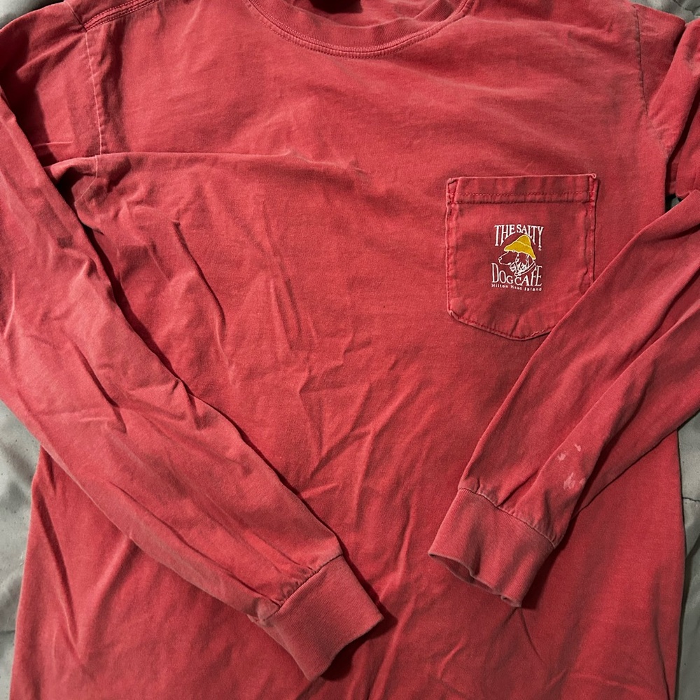 Men's Red Long Sleeve Shirt